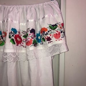 Traditional Mexican Embroidered Blouse